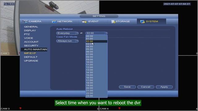 How to Setup Auto Reboot Dahua DVR | Automatic Restart System CCTV смотреть онлайн