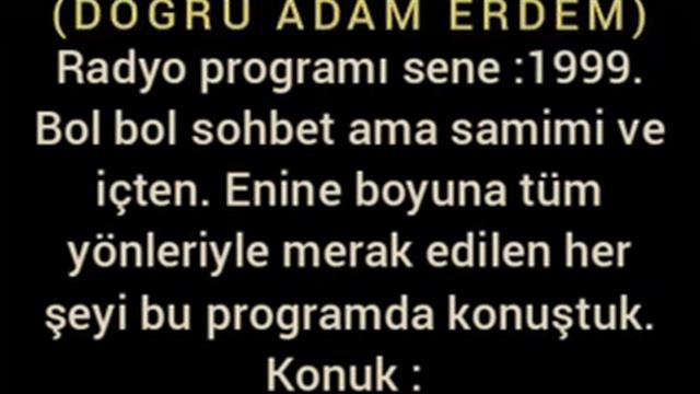 ERDEM GENÇTÜRK (DOĞRU ADAM ERDEM)Bu programda sohbet tavan.Zaman su gibi geçecek Konuk:MUSTAFA KESE смотреть онлайн