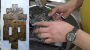 чистка киотного креста -вот это сохран