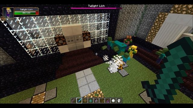 Twilight Lich VS. Mutant Zombie: Minecraft Modded Mob Battle #11 смотреть онлайн