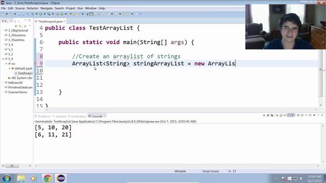 ArrayLists in Java (5.4) смотреть онлайн