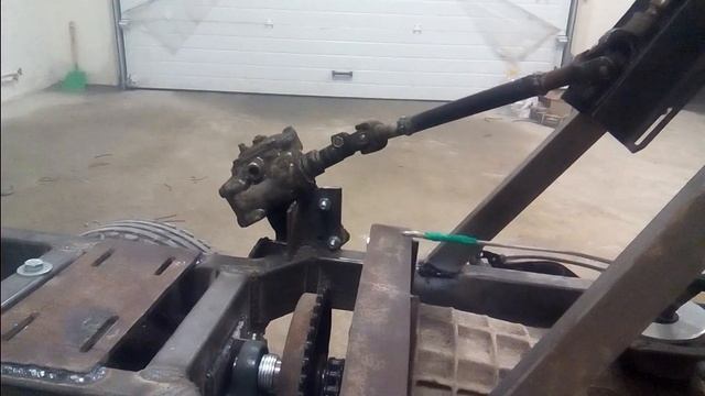 Минитрактор. Рулевое управление сделано. смотреть онлайн