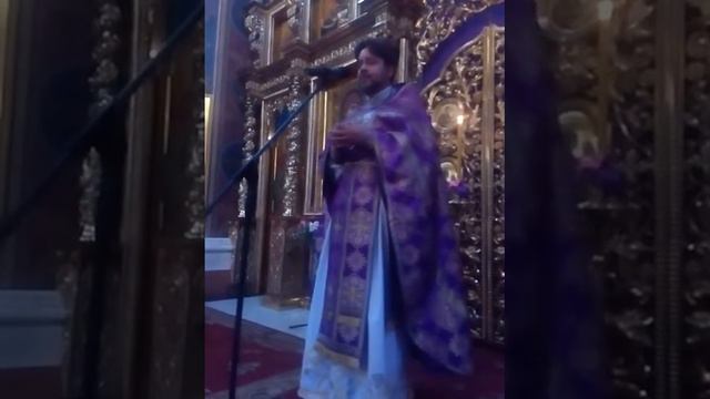 Воздвижение Честного и Животворящего Креста Господня - проповедь о. Виталия Голоскевича смотреть онлайн