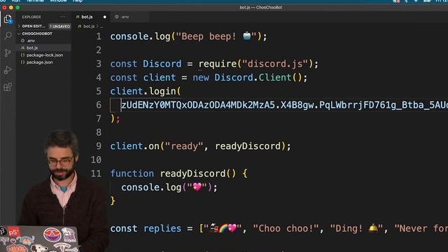 Discord Bots 4: Hiding API Keys with .env смотреть онлайн