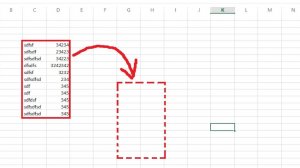 Как сместить таблицу в Excel
