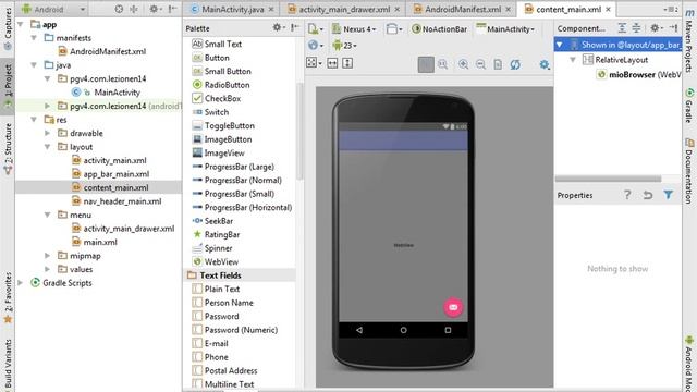 #15 Corso di programmazione Android, la View WebView, ProgressBar parametri da javascript (Parte 1) смотреть онлайн