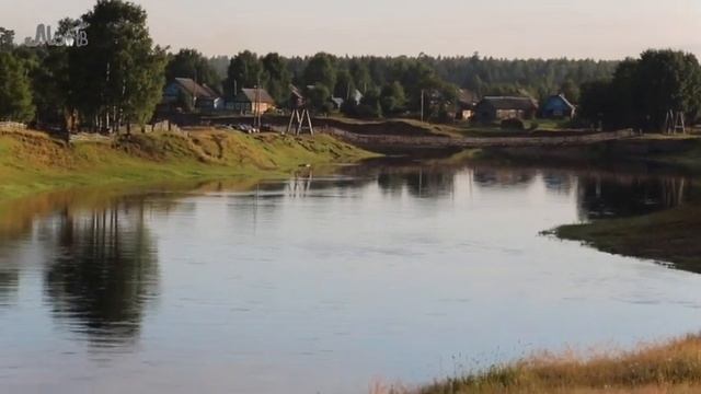 Посёлок Красная Верхнетоемского района. Река Илеша - приток реки Пинеги. 2017 год. смотреть онлайн