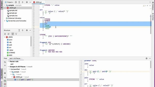 ANTLR4 Intellij Plugin -- Grammar Editing / Refactoring смотреть онлайн