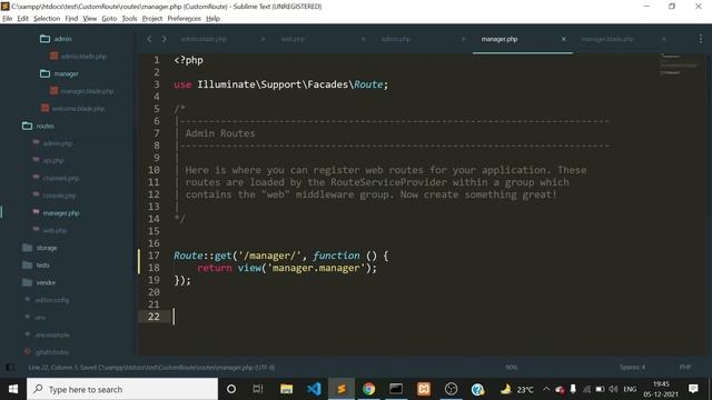 How to add Custom Route File In Laravel | Add Multiple Route Files in Laravel in HINDI смотреть онлайн