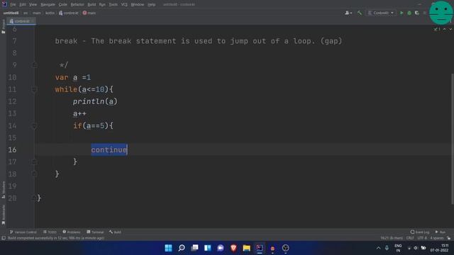 Break and Continue in kotlin | Kotlin complete course in hindi | #26 смотреть онлайн