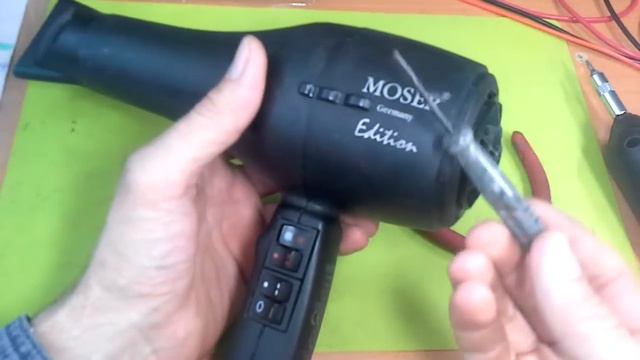 Как разобрать фен для волос Moser Edition H11 Ремонт фена своими руками смотреть онлайн
