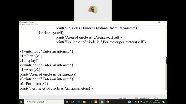 Python Multiple and Multilevel Inheritance смотреть онлайн