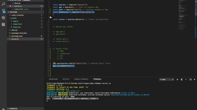 Express router post request, body parser #3 смотреть онлайн