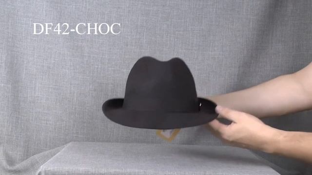DF42-CHOC Шляпа фетровая DPC SNP/B FEDORA смотреть онлайн
