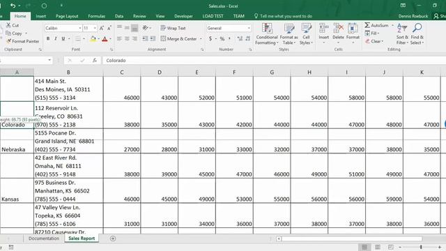 MS Excel Resizing Row Height смотреть онлайн