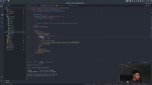 Como consumir dados de uma API com Axios no React - Videoteca Frontend #04 смотреть онлайн