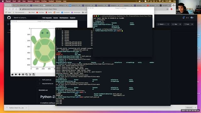 DIY Zoom Filters w/ Python + OpenCV with Fred Lu смотреть онлайн