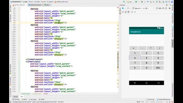 Calculator app tutorial part 1 - Creating Layout android studio -2019 смотреть онлайн