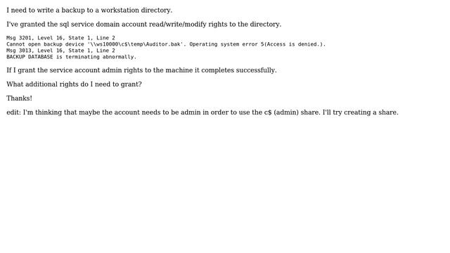 DevOps & SysAdmins: Let SQL write a backup to a workstation's directory (2 Solutions!!) смотреть онлайн