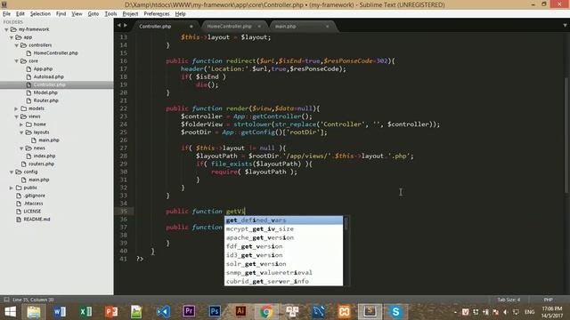 Hướng dẫn tự viết framework PHP - Bài 12: Tạo view layout và truyền data cho view смотреть онлайн