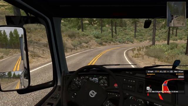 American Truck Simulator (1.37) California to Nevada Long Tour Volvo VNL 2018 + DLC's & Mods смотреть онлайн