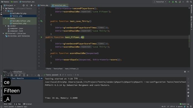 Tennis Kata TDD with PhpStorm and Vim #9 20200822 смотреть онлайн