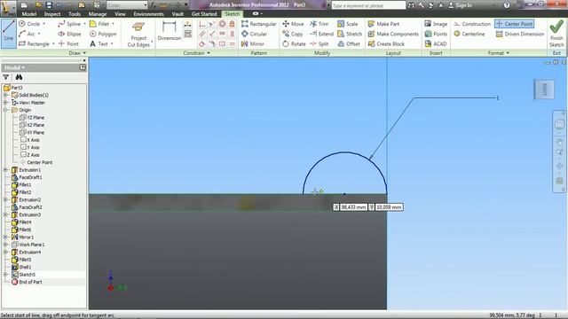 Autodesk Inventor Tutorial-Creating Bottle Part 2 смотреть онлайн