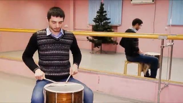 Видео-урок игры на кавказском барабане. Урок 2