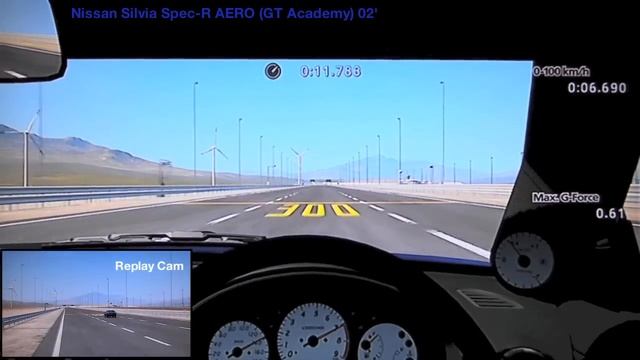 GT5 Nissan Silvia Spec-R AERO (GT Academy) Drag Run! (Multi-cam) HD смотреть онлайн