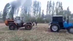 Перетягивание Т-150 и МТЗ