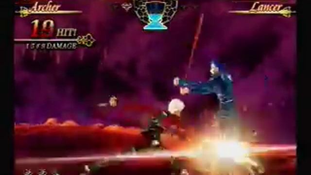 Archer vs Lancer - Fate/Unlimited Codes смотреть онлайн