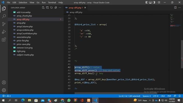 15# array diff kye array fill built in function смотреть онлайн