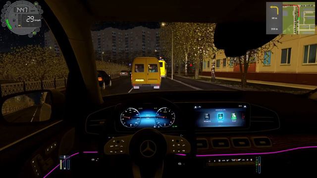 2020 Mercedes GLS450 - Short Night Drive (City Car Driving) смотреть онлайн