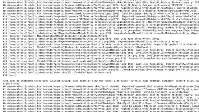 Magento 2 Installation Set up Wizard: [ERROR] PDOException: SQLSTATE[42S02]: Base table смотреть онлайн