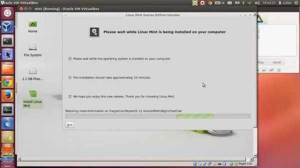 Установка ОС Linux Mint