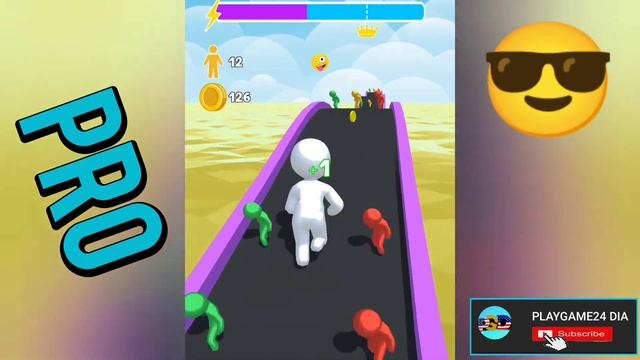NOOB VS PRO VS HACKER VS GOD in Join Color Run-Giant Runner Rush 3D Games смотреть онлайн
