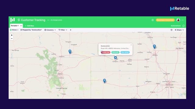Retable - Move Pins with Drag and Drop in Map View смотреть онлайн