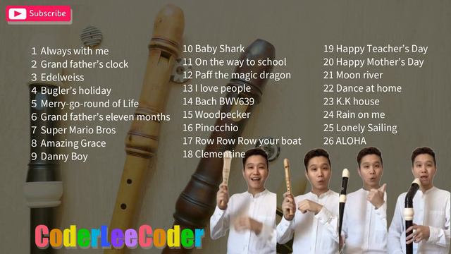[1 Hour Beautiful Recorder Music 26 songs] for Studying and Sleeping смотреть онлайн