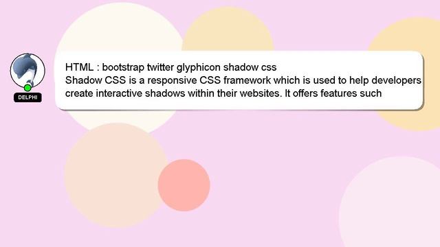 HTML : bootstrap twitter glyphicon shadow css смотреть онлайн