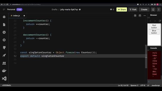 Singleton Pattern in JavaScript | Design Patterns in JavaScript Part 1 | Code + In-depth explanatio смотреть онлайн