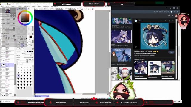 PNG Tuber !! Vtuber !! Makcikdon versi The Wanderer Genshin Impact смотреть онлайн