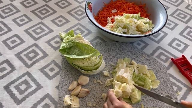 Морковный салат с капустой.Салат по-КОРЕЙСКИ. Сәбіз бен капустадан салат. смотреть онлайн