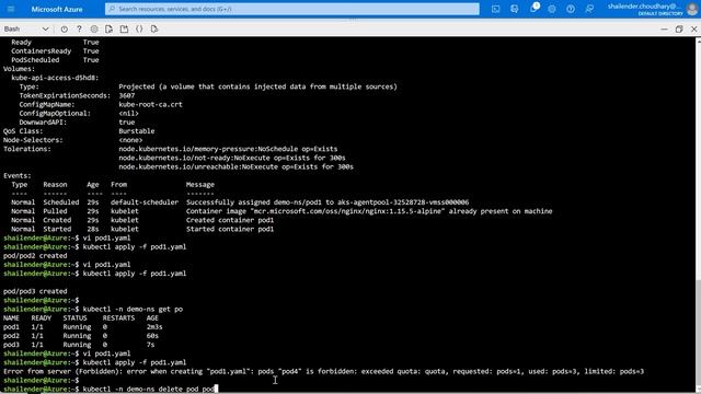 Namespace Resource Quota and Limit Range in Azure Kubernetes Service(AKS) смотреть онлайн