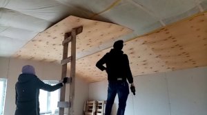 Отделка потолка фанерой ?♂️
