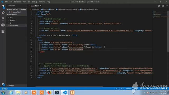 How to make Button-group in Bootstrap 4 Step By Step in Hindi | Bootstrap Tutorials in Hindi Part-1 смотреть онлайн
