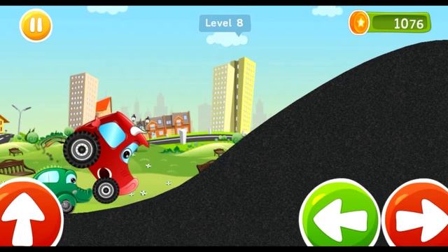 Wild animals car Apps for kids Racing car for children Free Kids Games смотреть онлайн