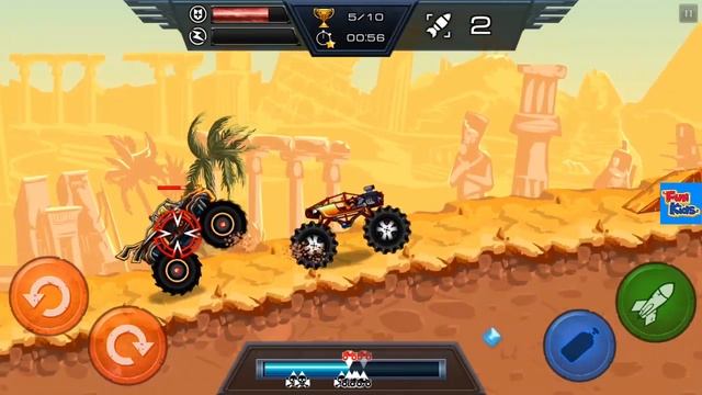 Monster Truck Racing Games - Mad Truck Racing Wars - Video Games For Kids смотреть онлайн