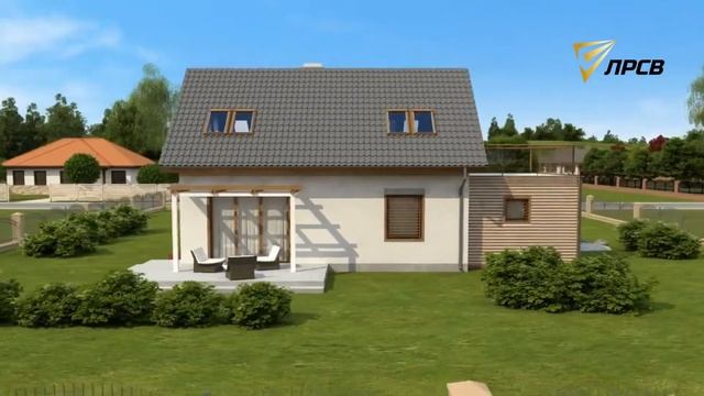 Проект мансардного дома с гаражом смотреть онлайн