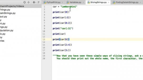 How to slice strings in python