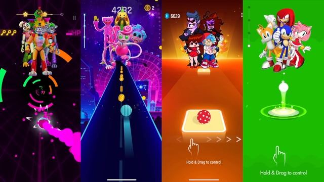 FNAF(SugarCrash Bemax) X Poppy Playtime 2(Dance Monkey) X FNF(2 Phut Hon) X Sonic(New SugarCrash)